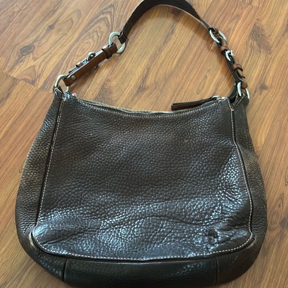 Coach Vintage leather tassel bag. - Picture 4 of 10